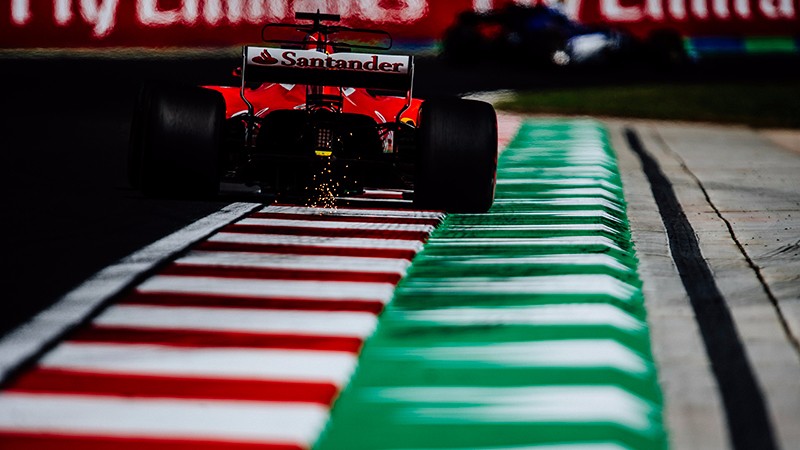 Hungarian Grand Prix - Free Practice 1: Ferrari 2nd and 6th